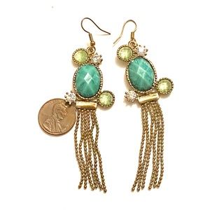 Jewelry - Green gold dangle earrings Jewelry - Green gold dangle earrings